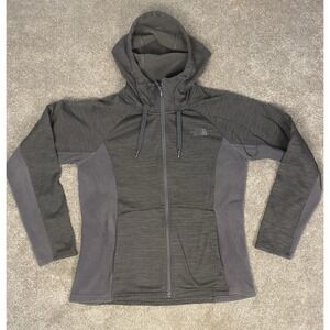 Womens North Face  Jacket Hood  Gray Large